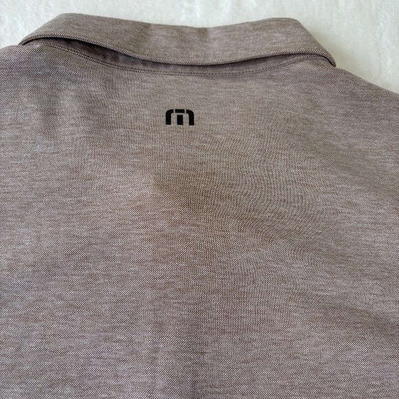 Travis Mathew Polo Shirt Mens Size XL Lite Reddish Brown Golf Extra Large Casual - Picture 5 of 7